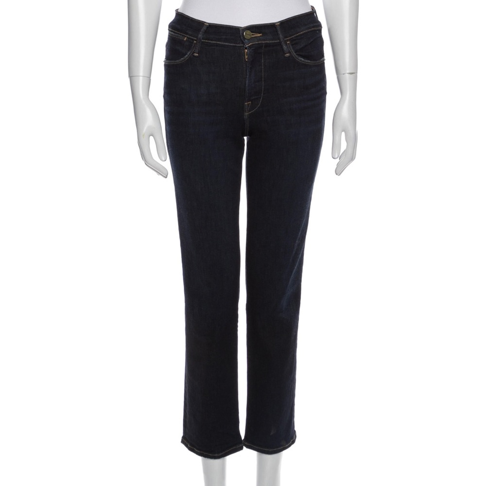 FRAME mid-rise Straight Leg Jeans